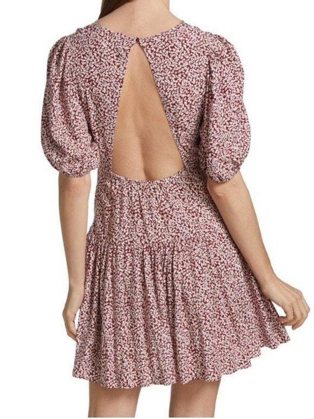 Free People Dancing In The Dark Puff Sleeve Mini Dress Medium